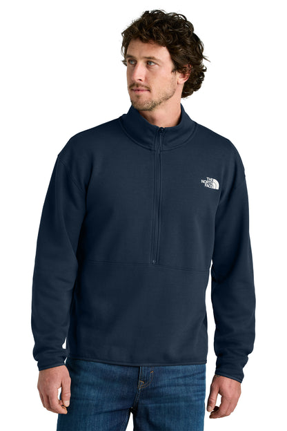 The North Face Double-Knit 1/2-Zip Fleece in Summit Navy, style NF0A8C5G