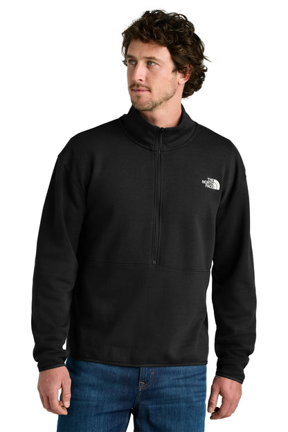 The North Face Double-Knit 1/2-Zip Fleece in TNF Black, style NF0A8C5G