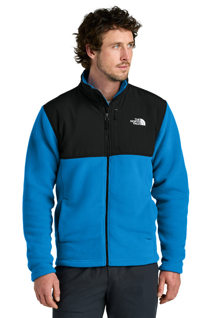 The North Face Highest Peak Full-Zip Fleece Jacket in Hero Blue/ TNF Black, style NF0A8BUQ