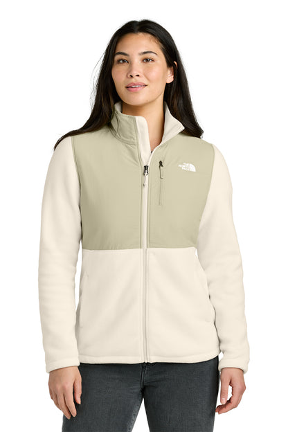 The North Face Women’s Highest Peak Full-Zip Fleece Jacket in Gardenia White/ Gravel, style NF0A8BUR