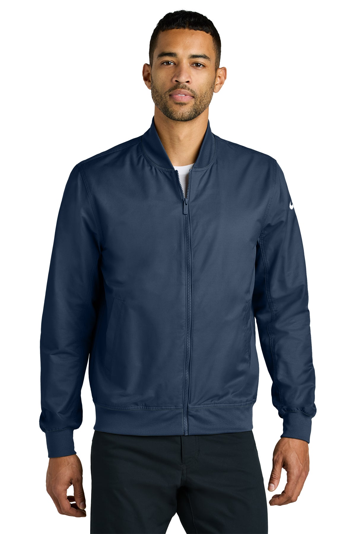 Nike Bomber Jacket in Midnight Navy, style NKFQ4759