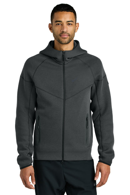 Nike Tech Fleece Full-Zip Hoodie in Anthracite Heather, style NKFQ4762
