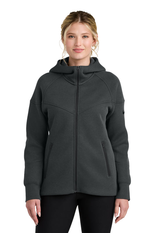 Nike Women’s Tech Fleece Full-Zip Hoodie in Anthracite Heather, style NKFQ4798