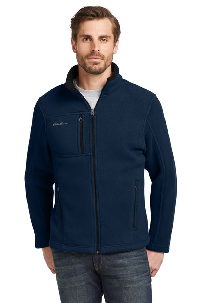 Eddie Bauer Full-Zip Fleece Jacket in River Blue Navy, style EB200