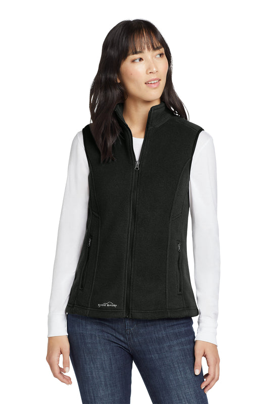 Eddie Bauer Women's Fleece Vest in Black, style EB205