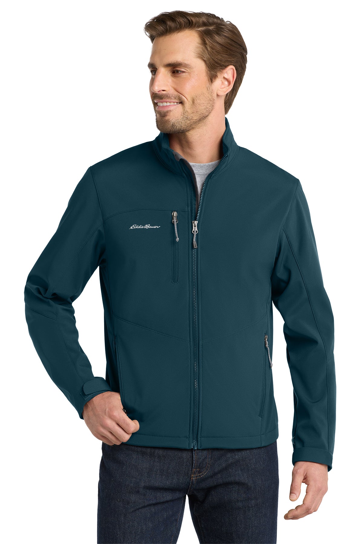 Eddie Bauer Soft Shell Jacket in Dark Adriatic, style EB530