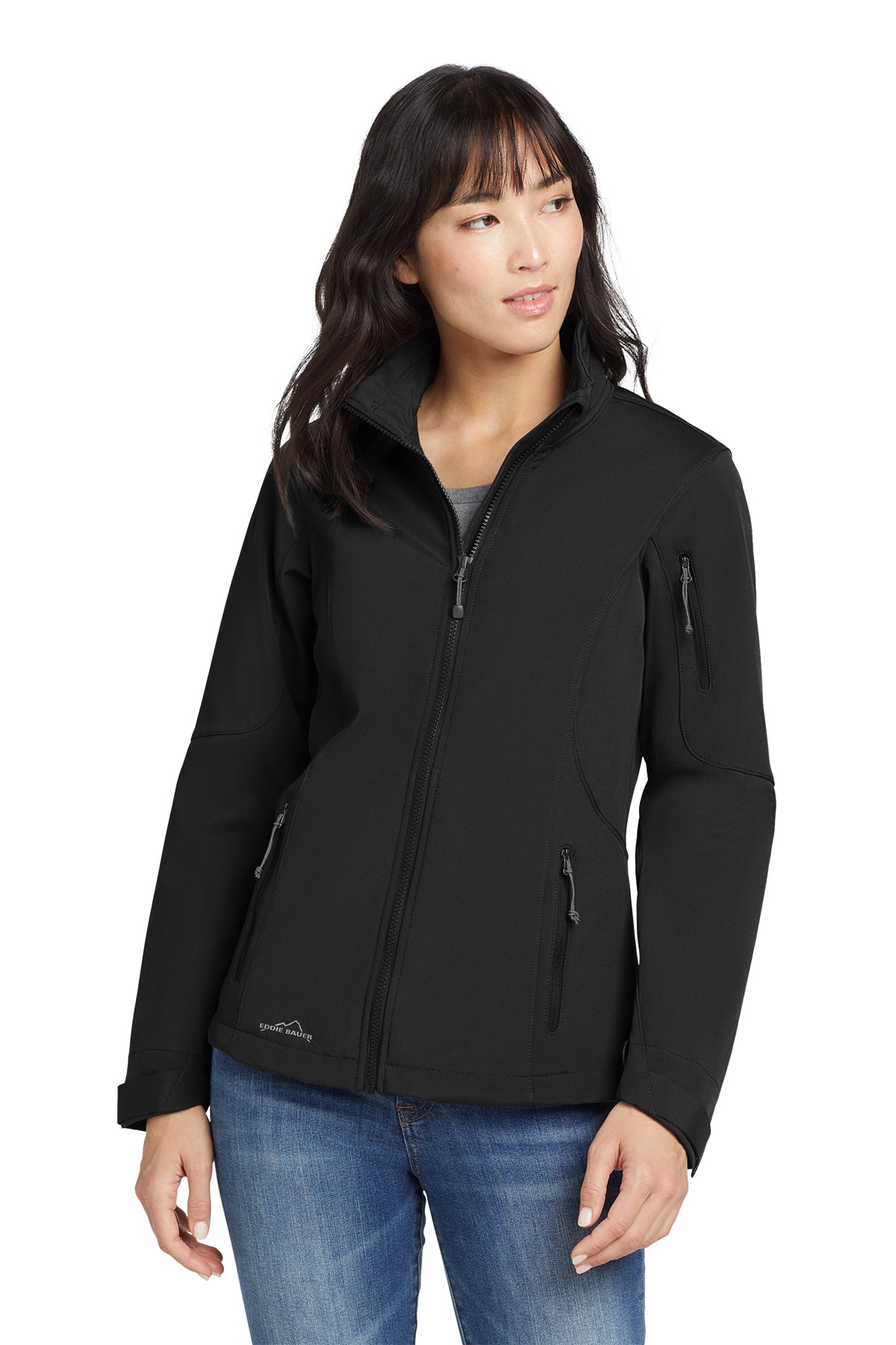 Eddie Bauer Women's Soft Shell Jacket in Black, style EB531