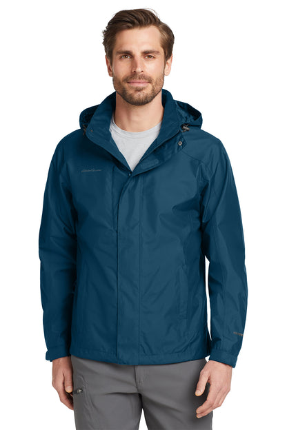 Eddie Bauer Rain Jacket in Deep Sea Blue, style EB550