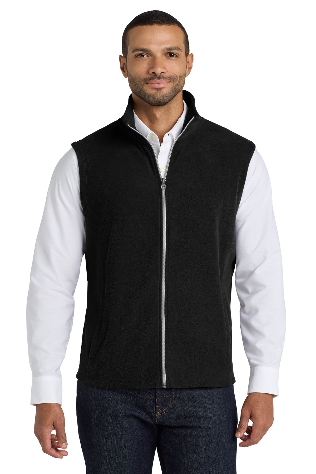 Port Authority F226 Microfleece Vest in Black