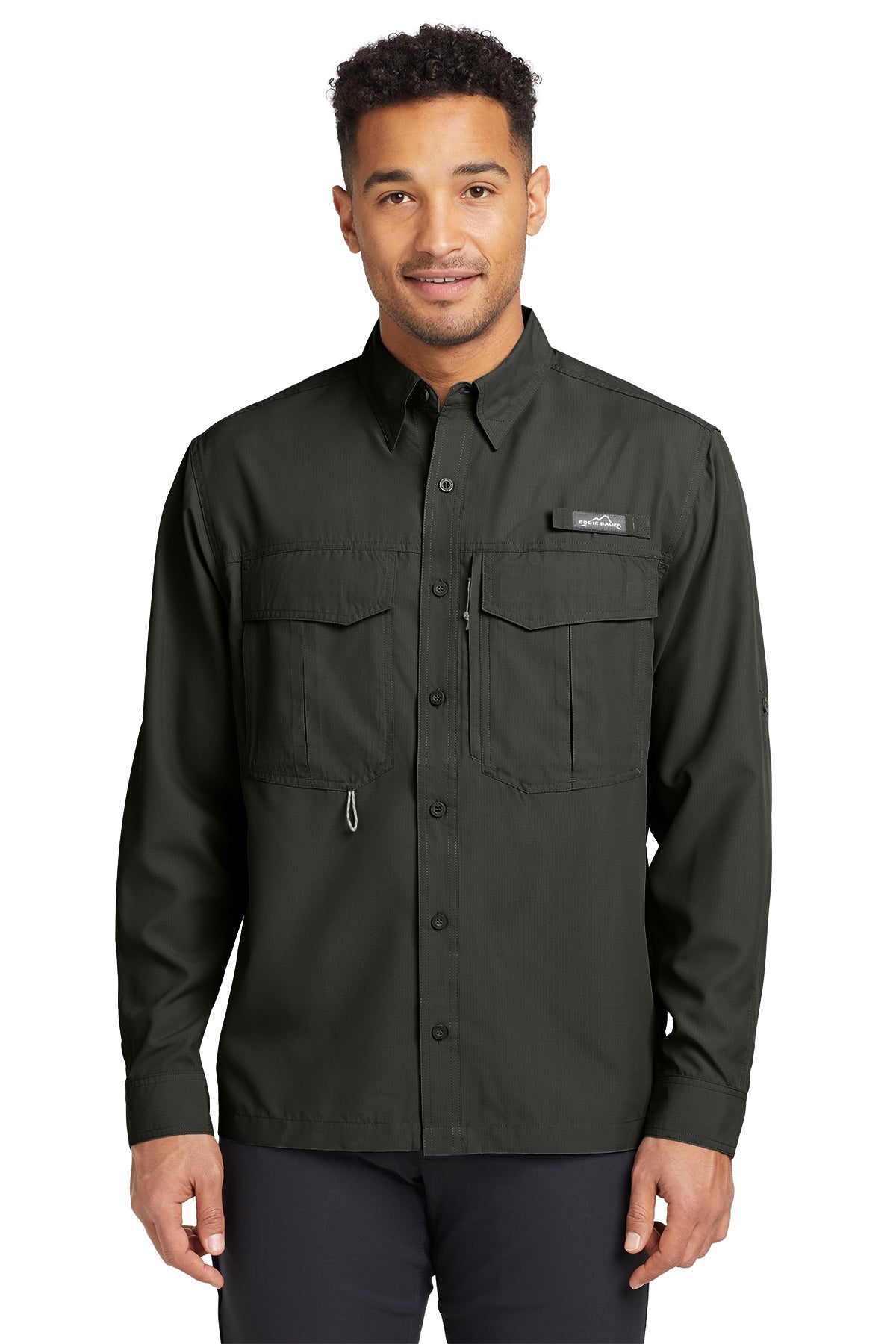 Eddie Bauer Long Sleeve Performance Fishing Shirt in Boulder, style EB600