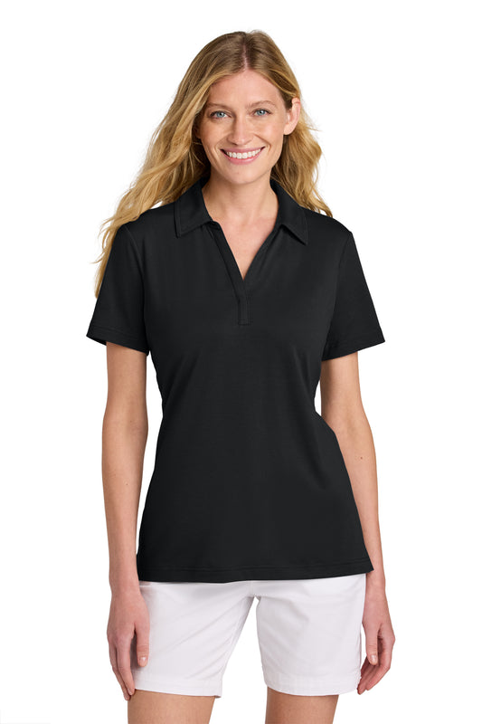 TravisMathew Women’s Glenview Solid Polo in Black, style TM1LF071