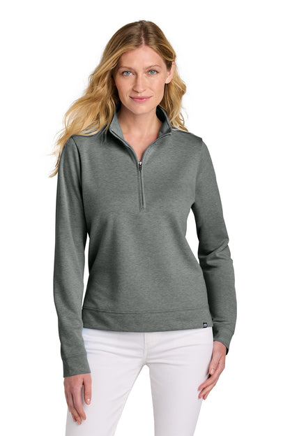 TravisMathew Women’s Coveside 1/2-Zip in Dark Grey Heather, style TM1LD007