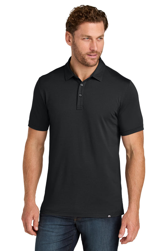 TravisMathew Glenview Solid Polo in Black, style TMA41461