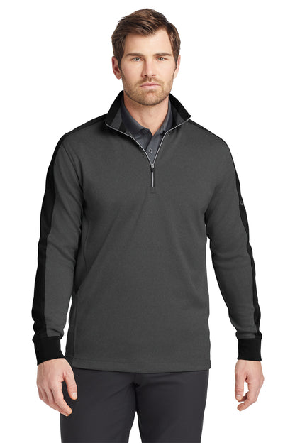 Nike Dri-FIT 1/2-Zip Cover-Up in Anthracite Heather/ Black, style 578673