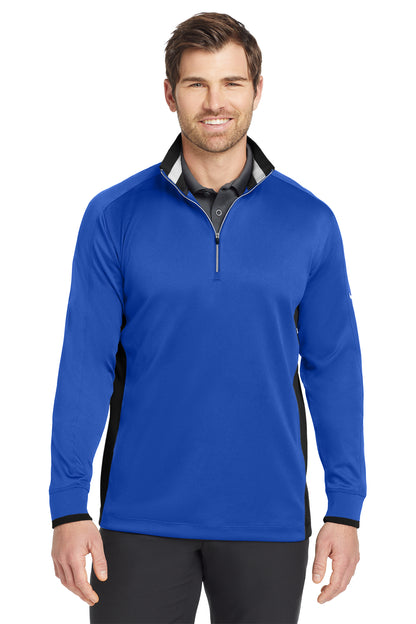 Nike Dri-FIT 1/2-Zip Cover-Up in Game Royal/ Black/ White, style 578673