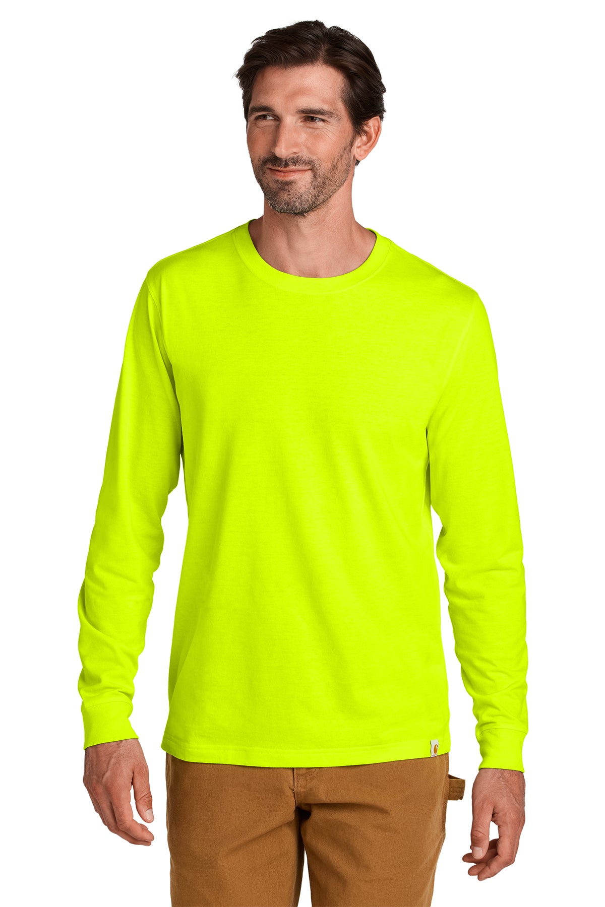 Carhartt® Long Sleeve T-Shirt in Brite Lime, style CT106921