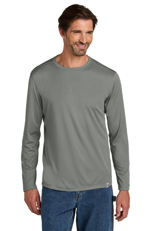 Carhartt® Force Sun Defender Long Sleeve T-Shirt in Asphalt Grey, style CT106972