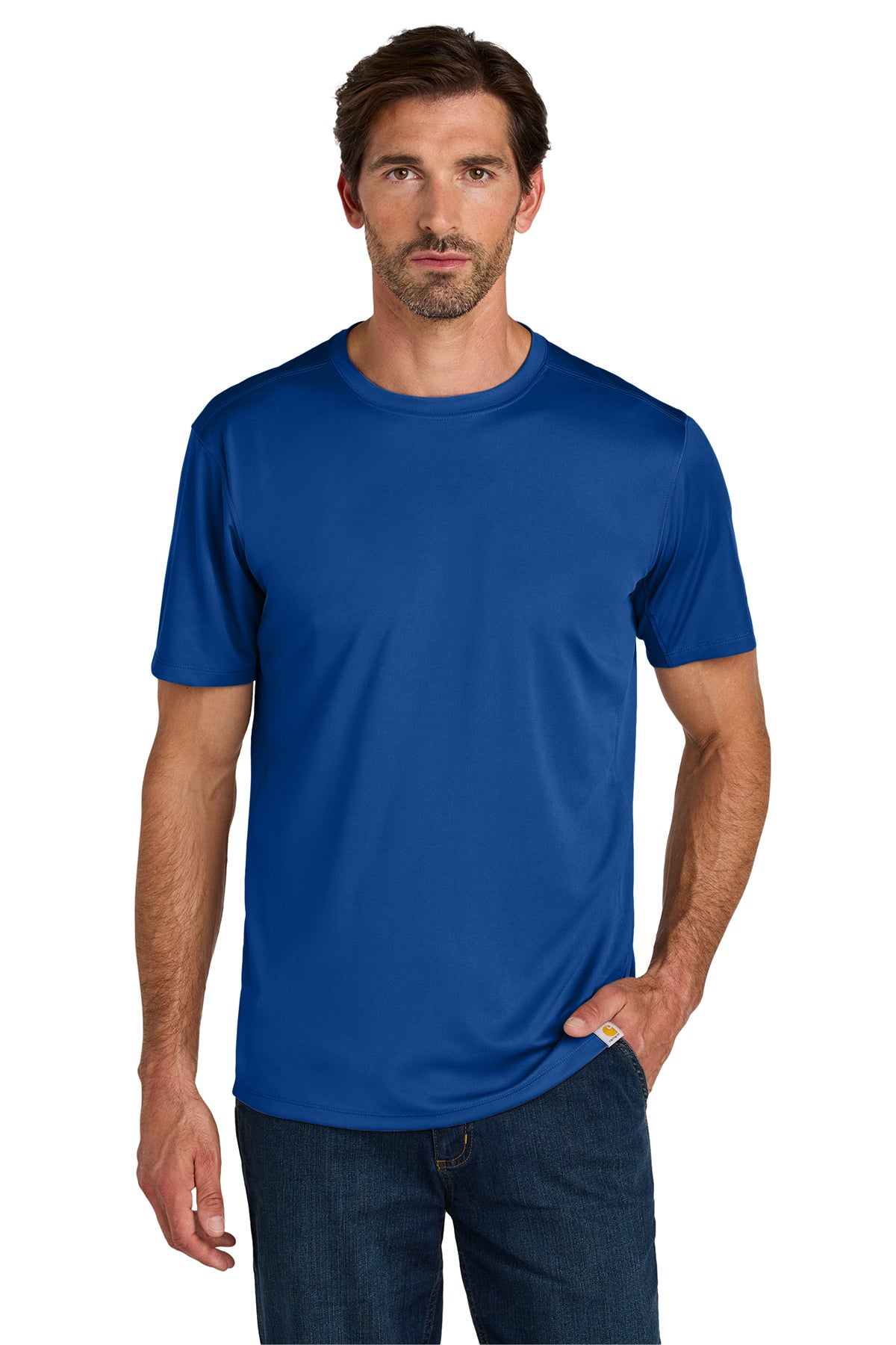 Carhartt® Force Sun Defender Short Sleeve T-Shirt in Royal Glass Blue, style CT106868