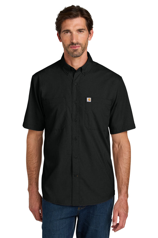 Carhartt® Force Sun Defender Short Sleeve Shirt in Black, style CT107107