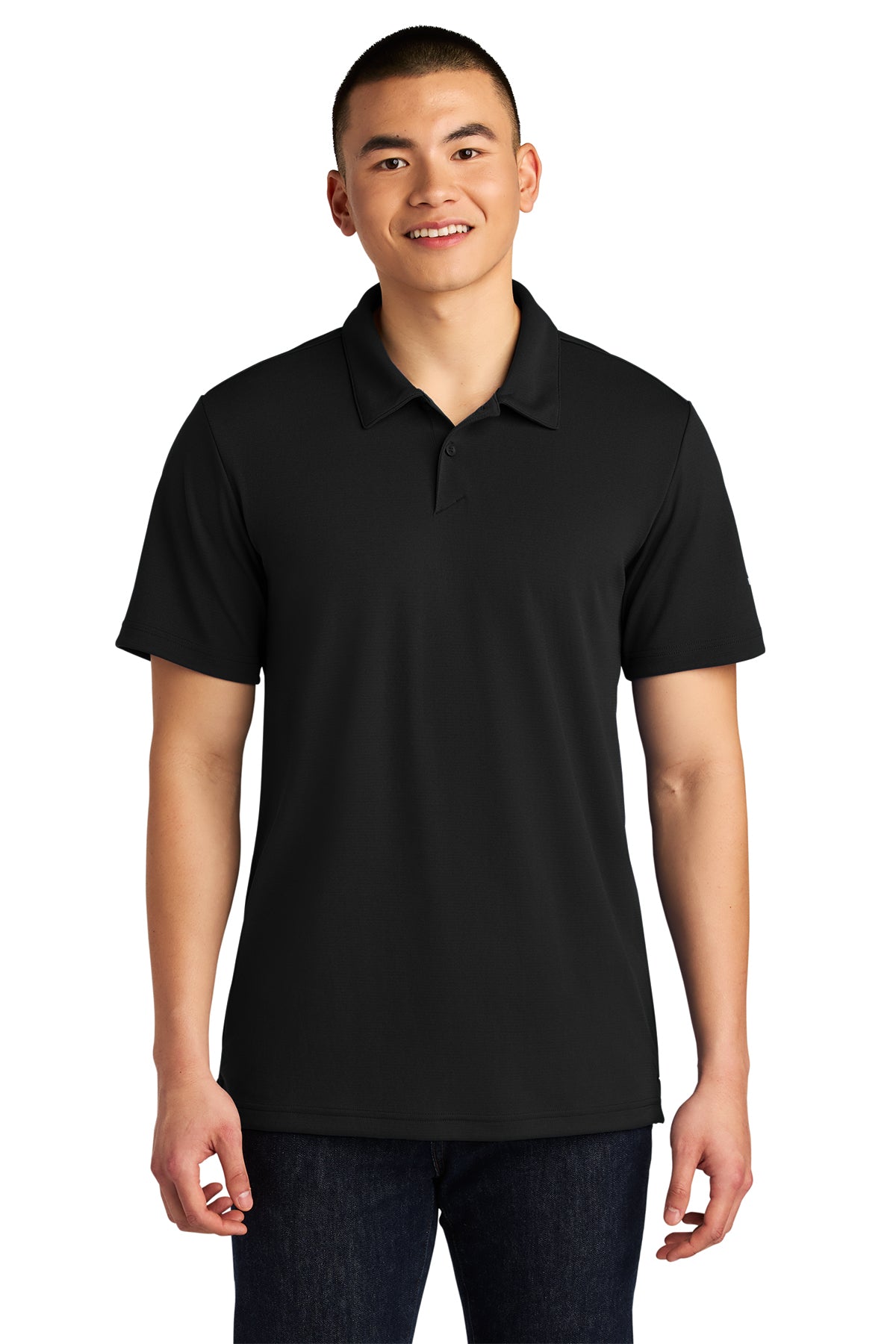 The North Face Ambition Polo in TNF Black, style NF0A8ENM