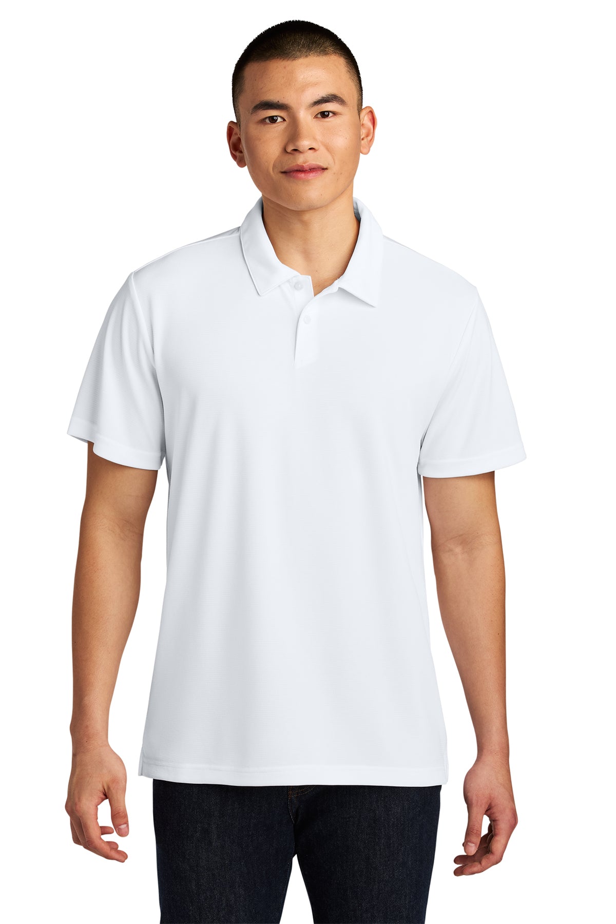 The North Face Ambition Polo in TNF White, style NF0A8ENM