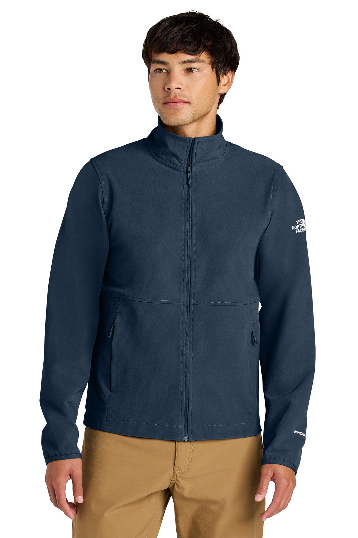 The North Face Edge Stretch Soft Shell Jacket in Summit Navy, style NF0A8ENN