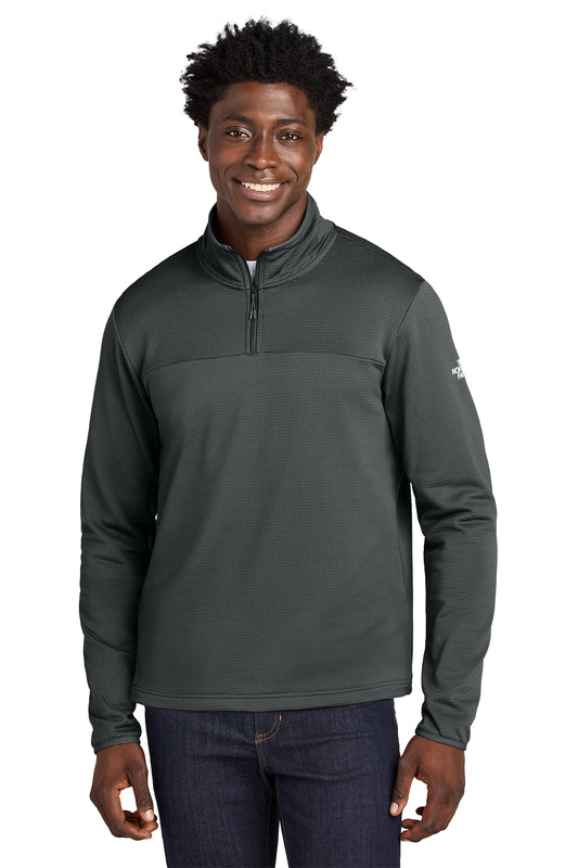 The North Face Aim 1/4-Zip Fleece in Asphalt Grey, style NF0A8ENJ