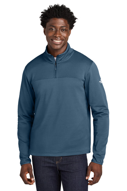 The North Face Aim 1/4-Zip Fleece in Shady Blue, style NF0A8ENJ