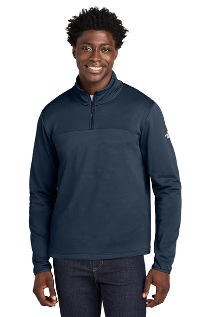 The North Face Aim 1/4-Zip Fleece in Summit Navy, style NF0A8ENJ