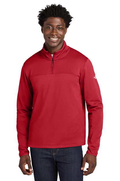 The North Face Aim 1/4-Zip Fleece in TNF Red, style NF0A8ENJ
