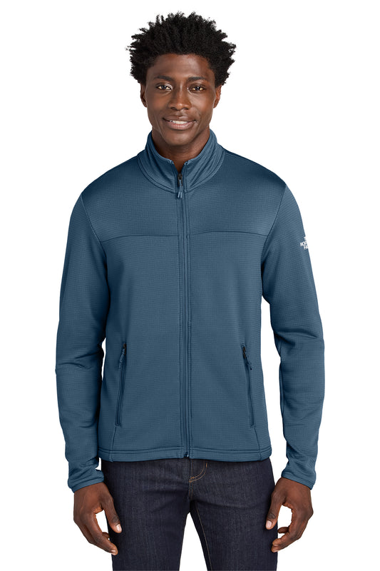The North Face Aim Full-Zip Fleece Jacket in Shady Blue, style NF0A8ENK
