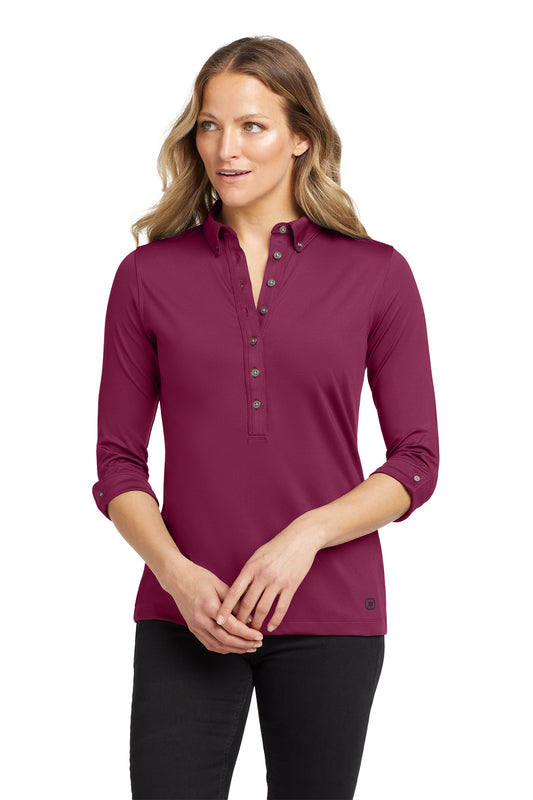 OGIO Women's Gauge Polo in Berry Burst, style LOG122