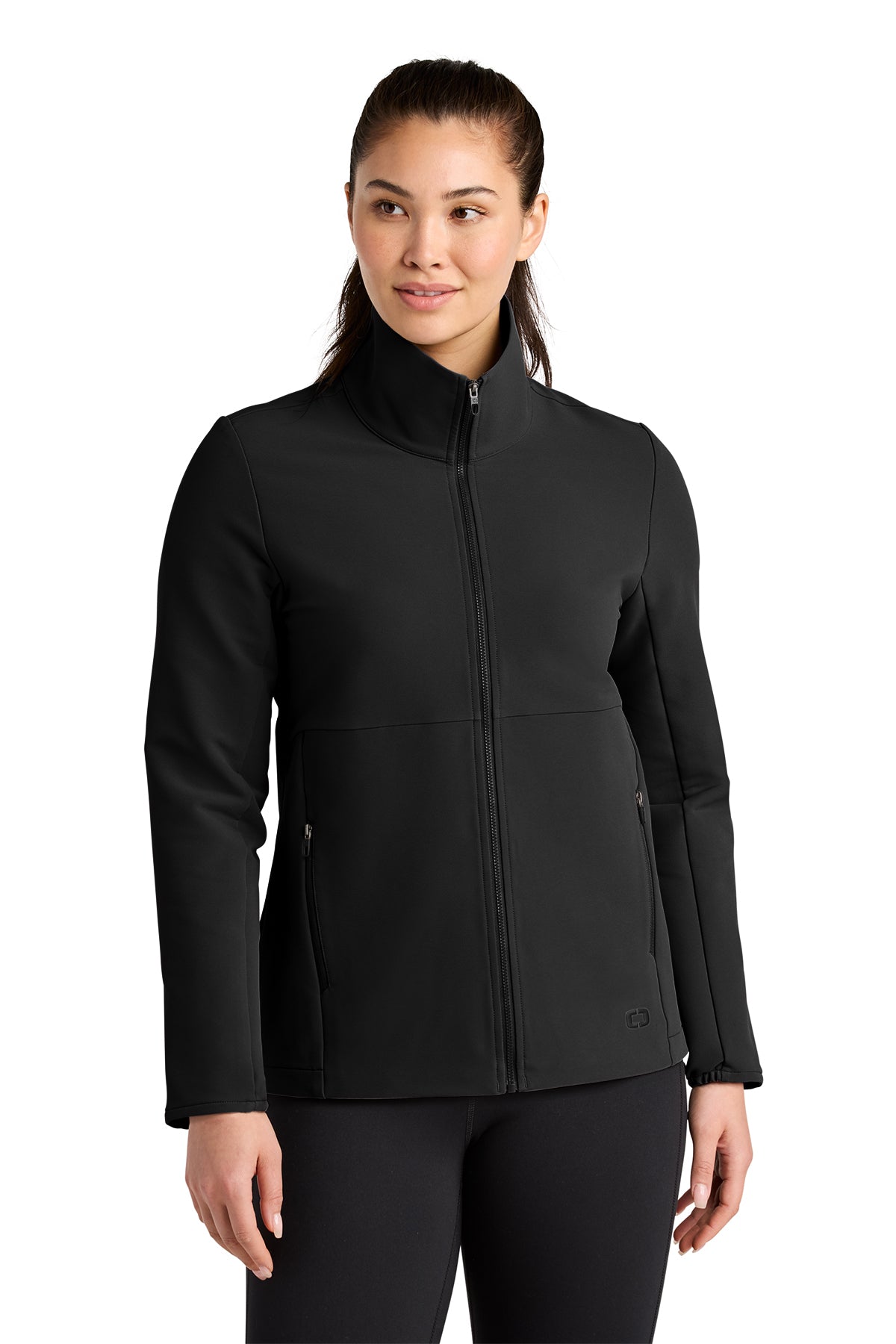 OGIO Women’s Kinetic Soft Shell in Blacktop, style LOG740