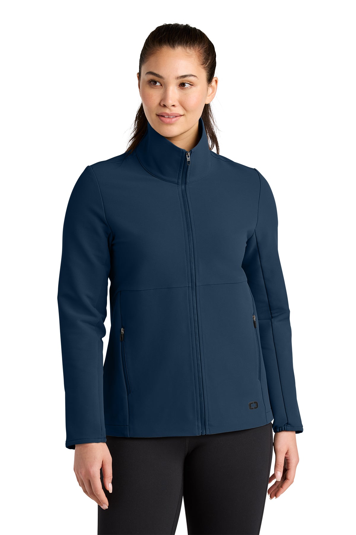 OGIO Women’s Kinetic Soft Shell in River Blue Navy, style LOG740
