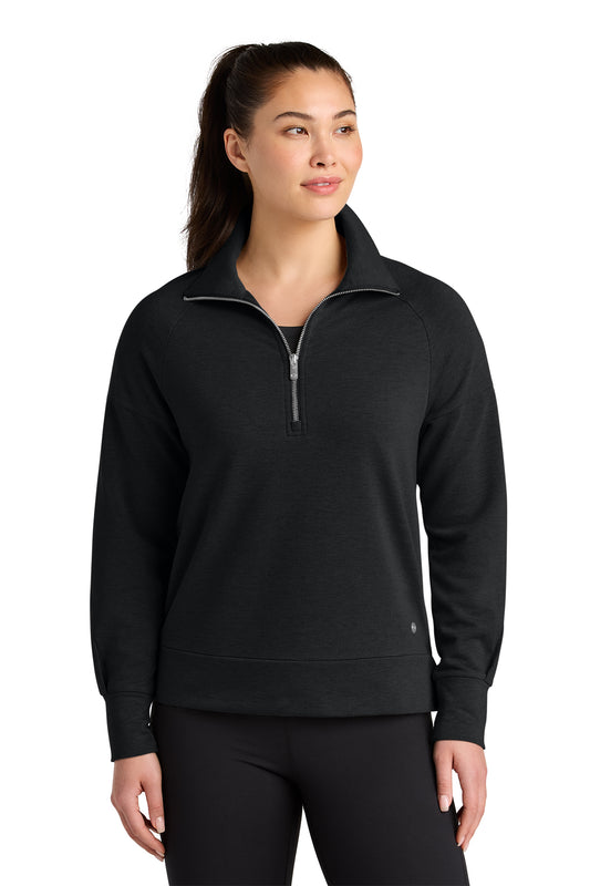 OGIO Women’s Luuma 1/2-Zip in Blacktop, style LOG814