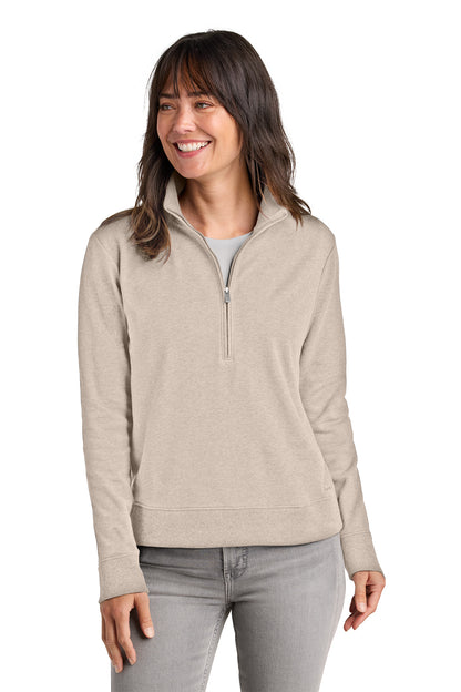 TravisMathew Women’s Ocean Villa 1/4-Zip in Natural Heather, style TMA41428