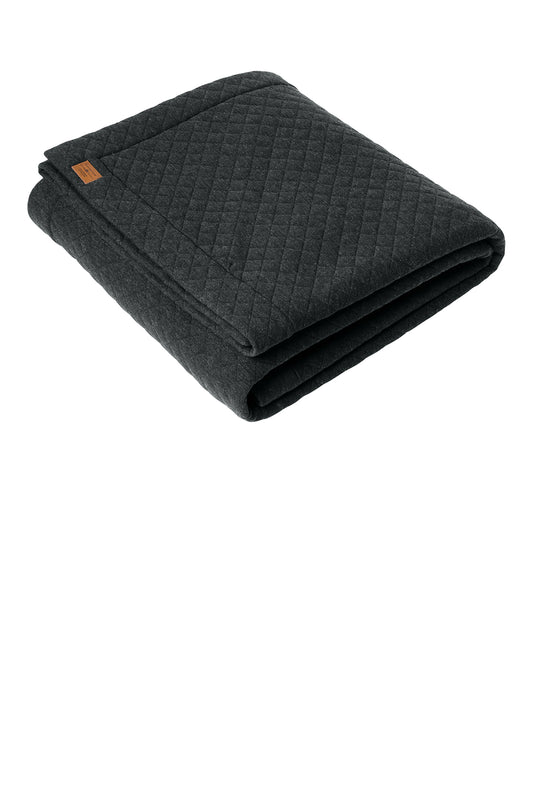 TravisMathew Diamond Quilt Blanket in Dark Grey Heather, style TMA41481