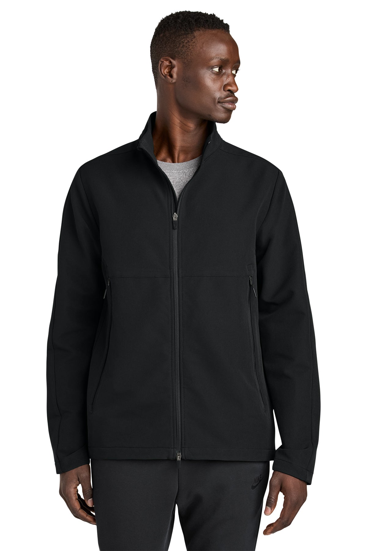 Nike Full-Zip Soft Shell Jacket in Black, style NKHM7926