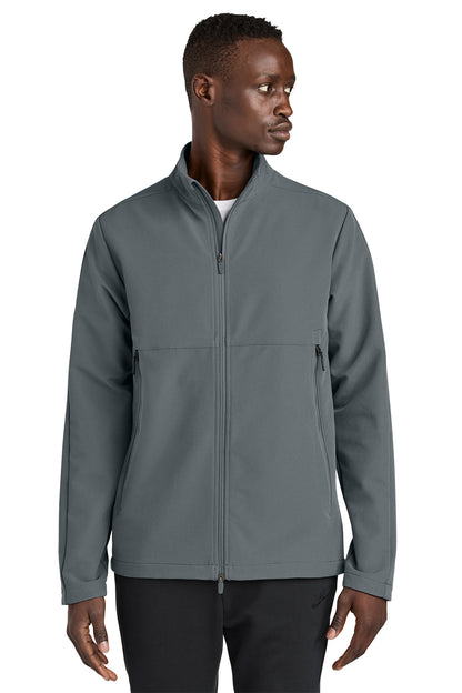 Nike Full-Zip Soft Shell Jacket in Dark Grey, style NKHM7926