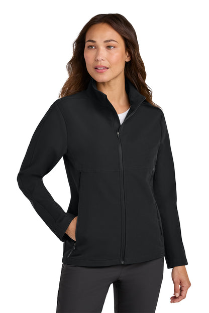 Nike Women’s Full-Zip Soft Shell Jacket in Black, style NKHM7937