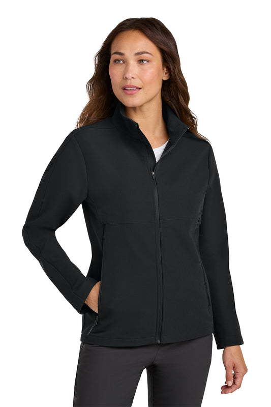 Nike Women’s Full-Zip Soft Shell Jacket in Black, style NKHM7937