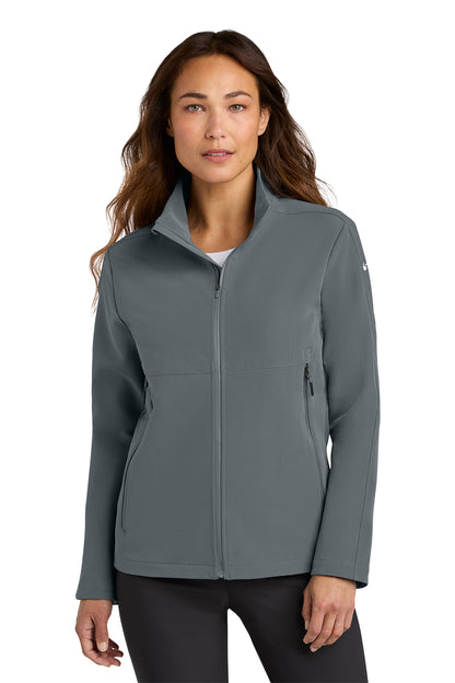 Nike Women’s Full-Zip Soft Shell Jacket in Dark Grey, style NKHM7937