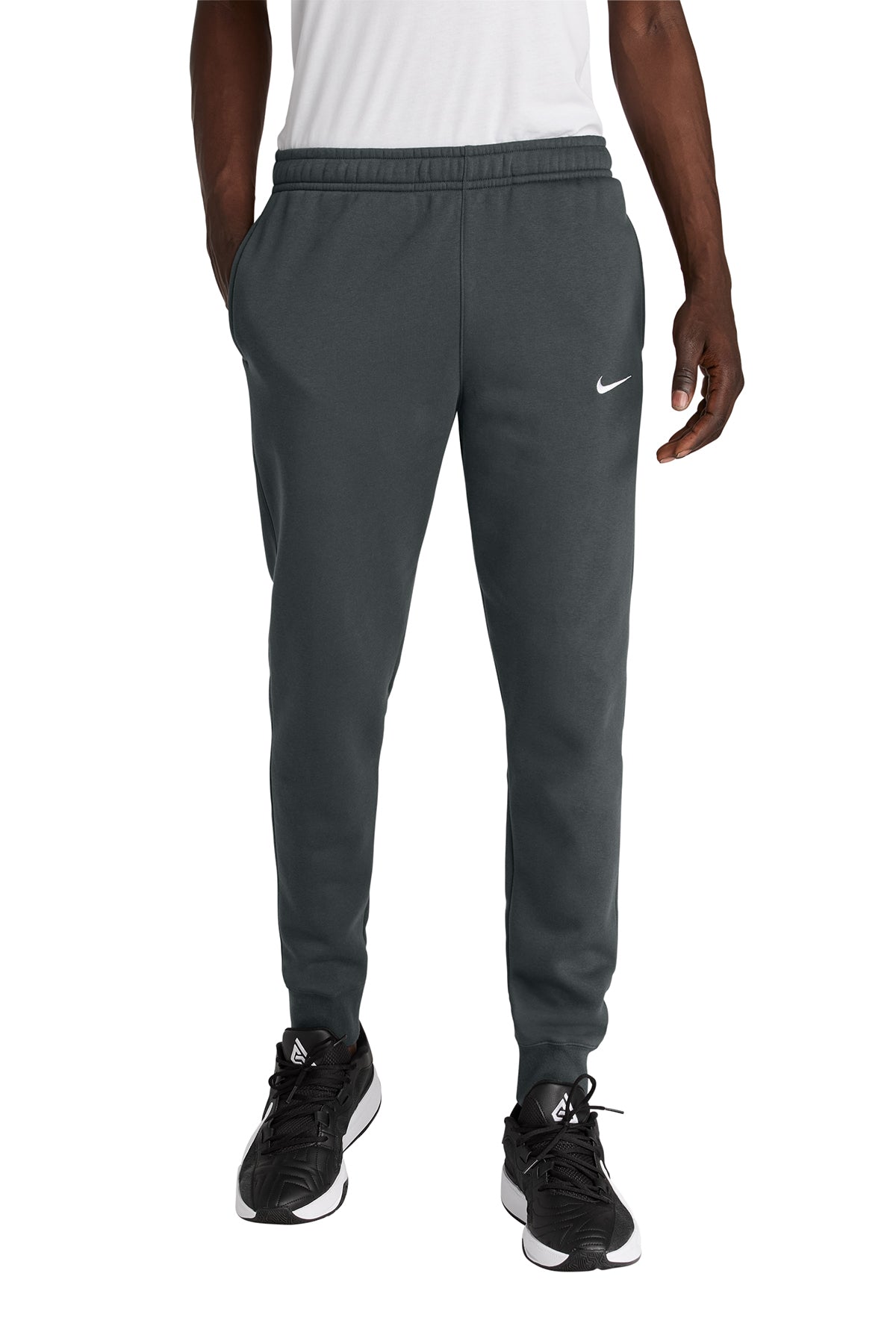 Nike Club Fleece Jogger in Anthracite, style NKHM8045