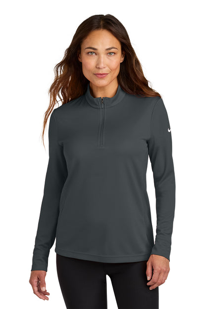 Nike Women’s Essential 1/2-Zip Cover-Up in Anthracite, style NKHM7969