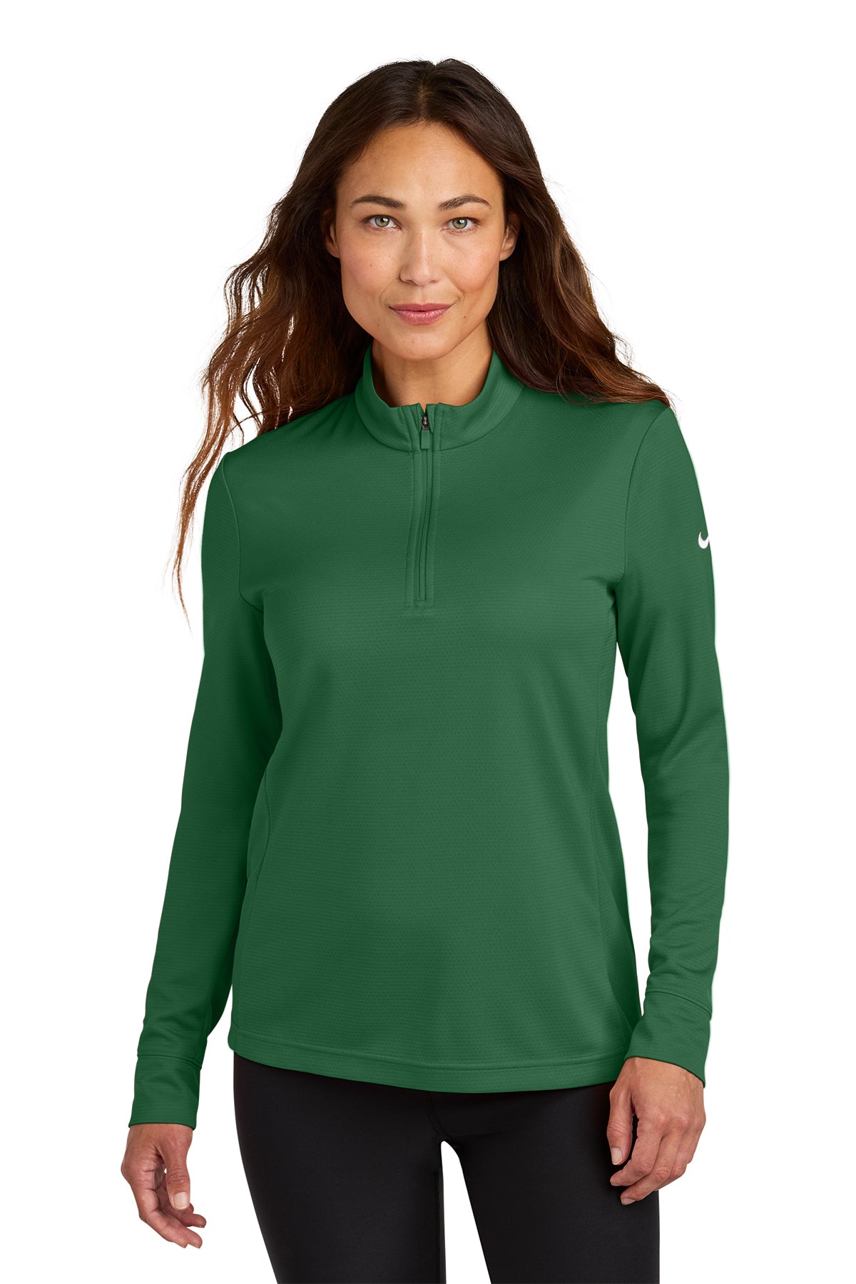 Nike Women’s Essential 1/2-Zip Cover-Up in Gorge Green, style NKHM7969