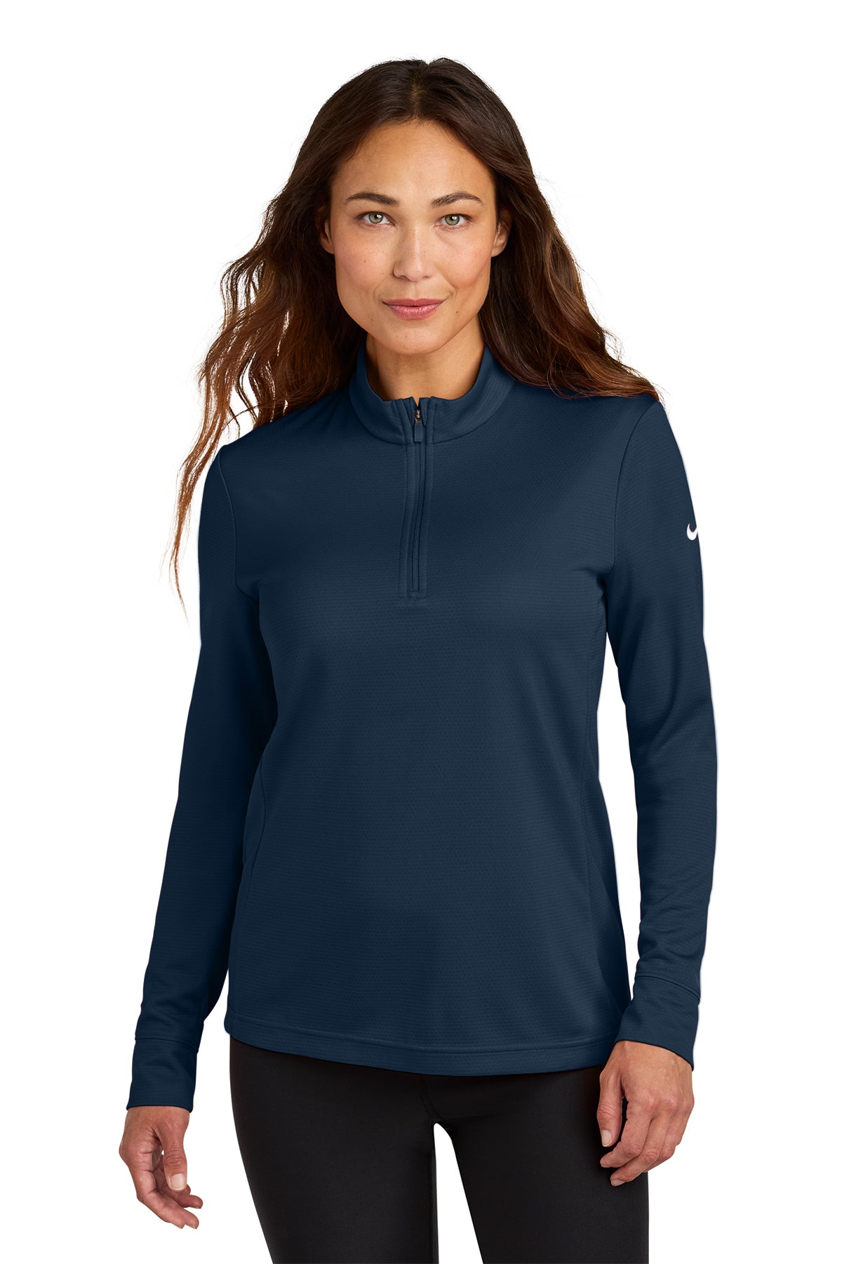 Nike Women’s Essential 1/2-Zip Cover-Up in Navy, style NKHM7969