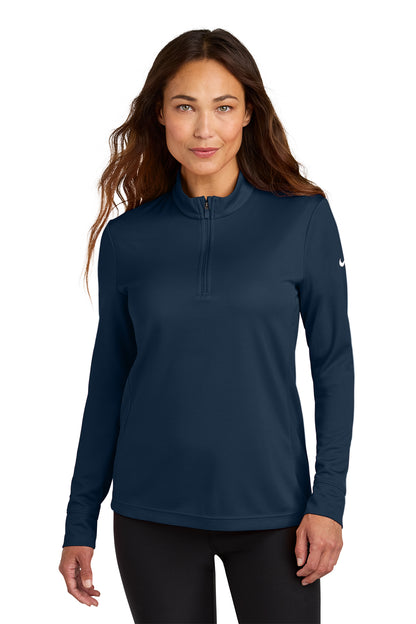 Nike Women’s Essential 1/2-Zip Cover-Up in Navy, style NKHM7969