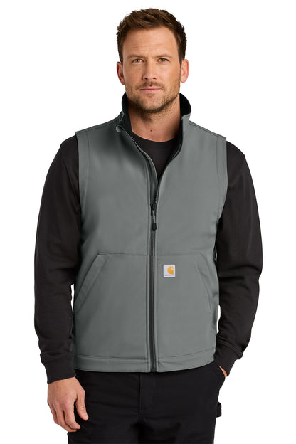 Carhartt® Rain Defender Soft Shell Vest in Steel, style CT106439