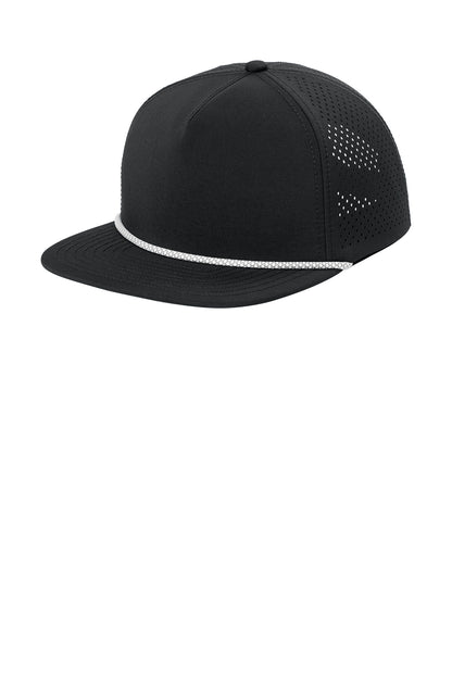 OGIO 5-Panel Rope Performance Cap in Blacktop, style OG607