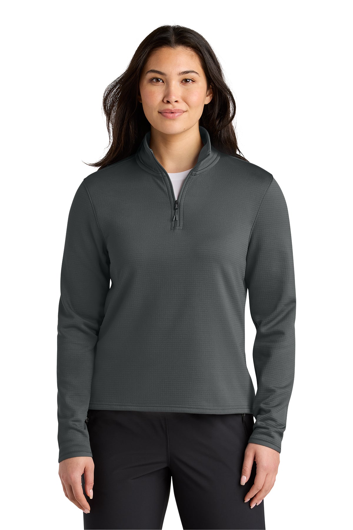 The North Face Women’s Aim 1/4-Zip Fleece in Asphalt Grey, style NF0A8FQK